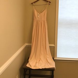 NWT Jcrew size 16 light peach long maxi gown